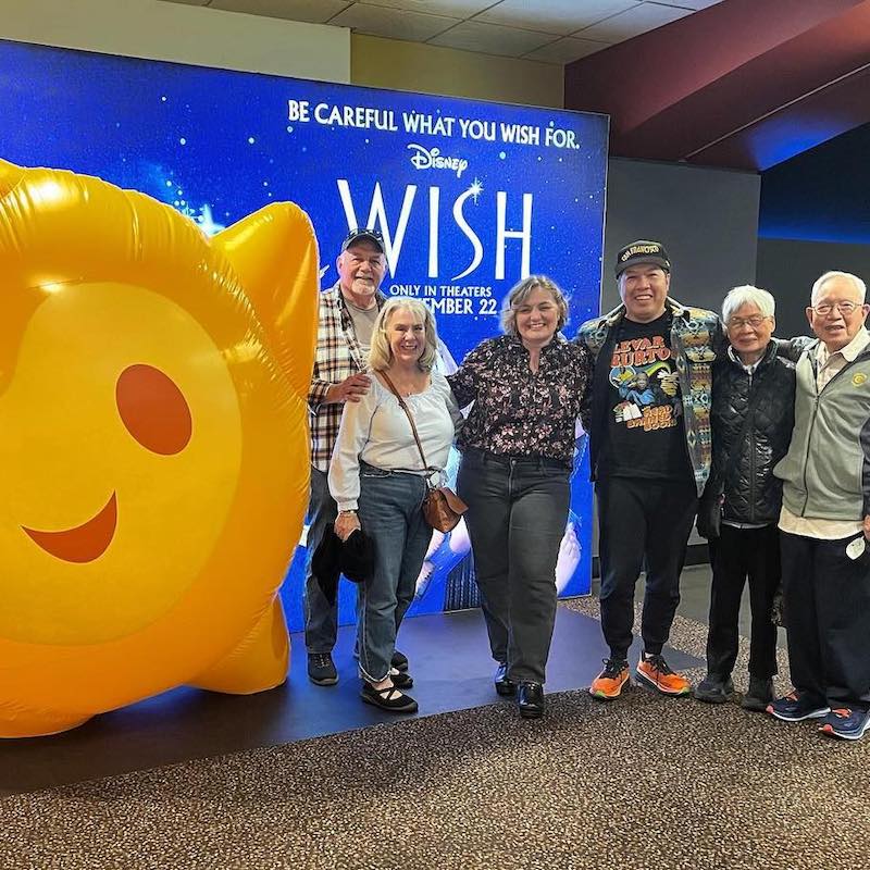 Jessica and family at Wish