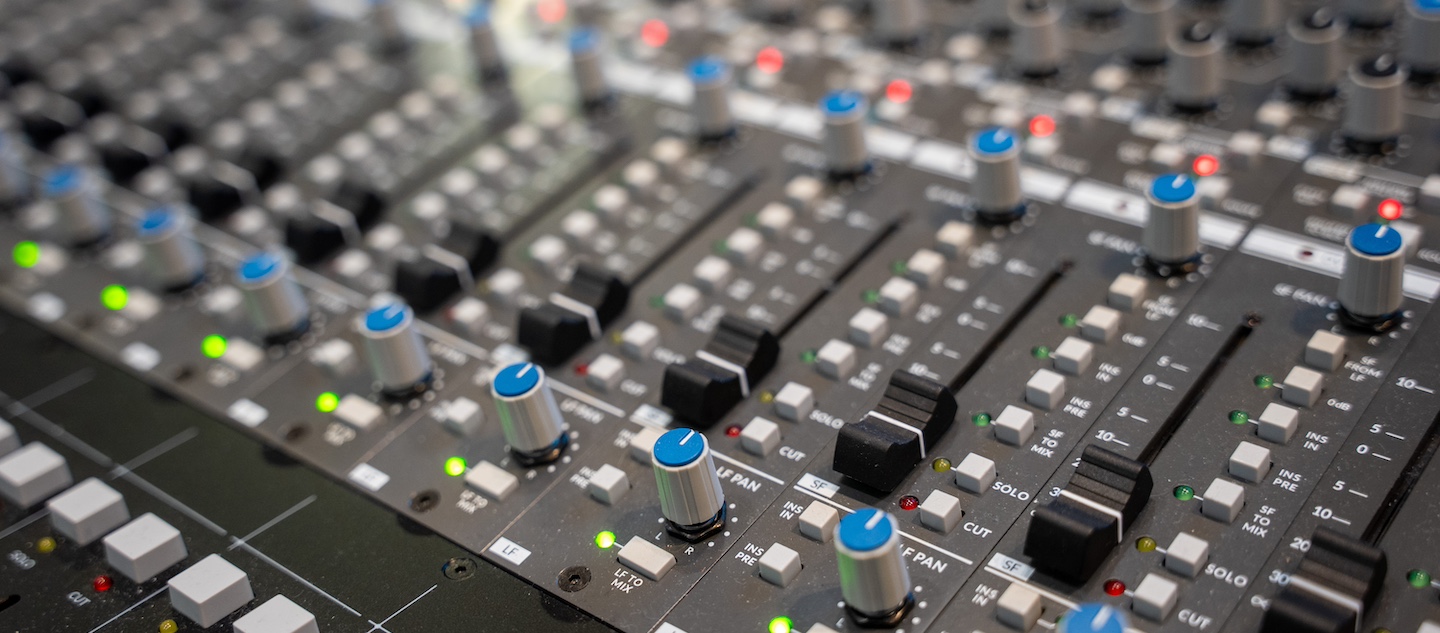 Soundboard used by AET faculty and students