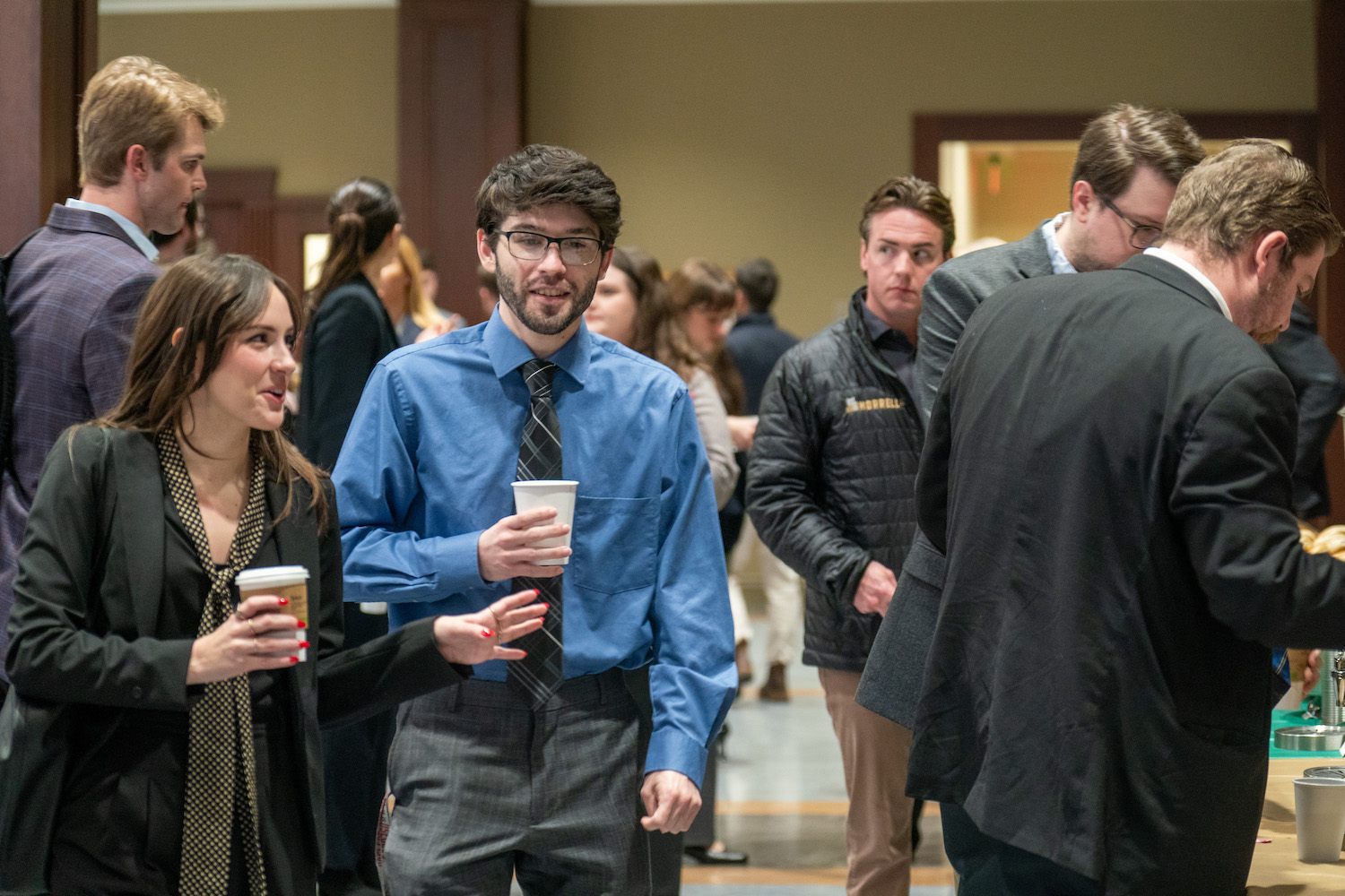 Students at law journal symposium