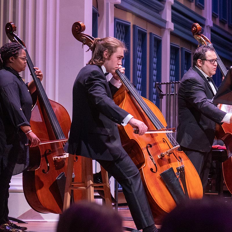 Cello Ensemble performs at presidents concert 2023