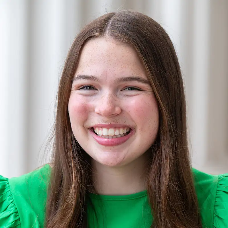 A headshot of Emily Oldham