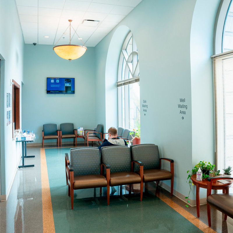 Health Services Clinic waiting room