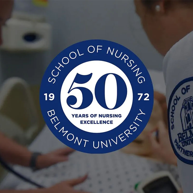 The Belmont Nursing 50th Anniversary Seal