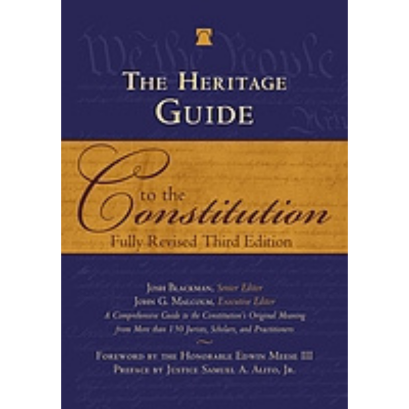Cover Art for The Heritage Guide to the Constitution