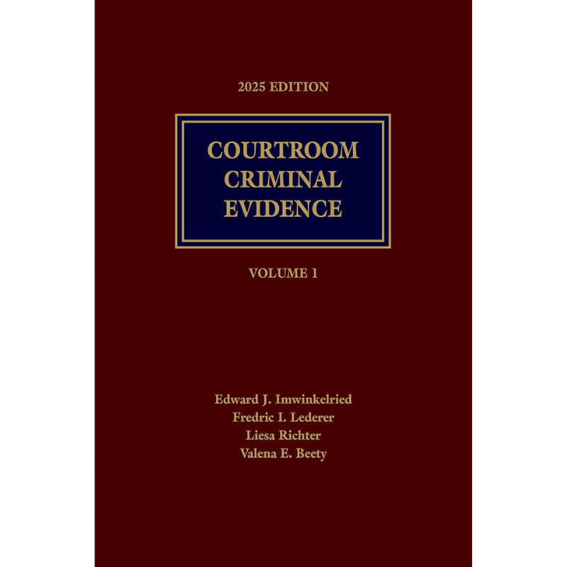 Cover Art Courtroom Criminal Evidence
