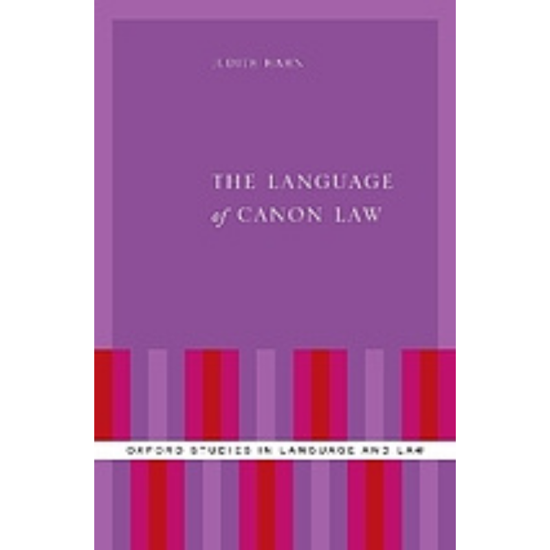 Cover Art for The Language of Canon Law