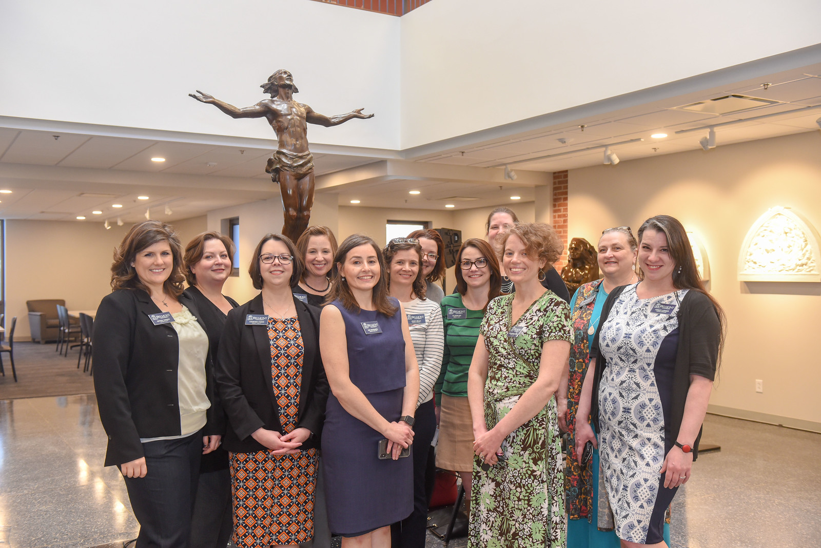 library faculty and staff during the Frederick Hart Museum grand opening