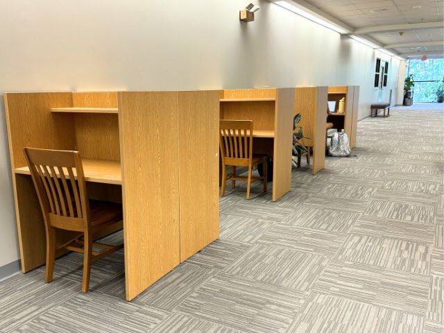 Study Carrels in the third-floor quiet zone 