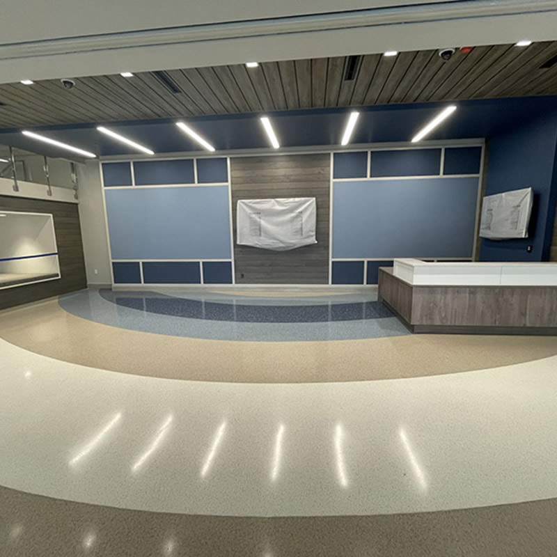  completed construction of empty room in the new College of Medicine building