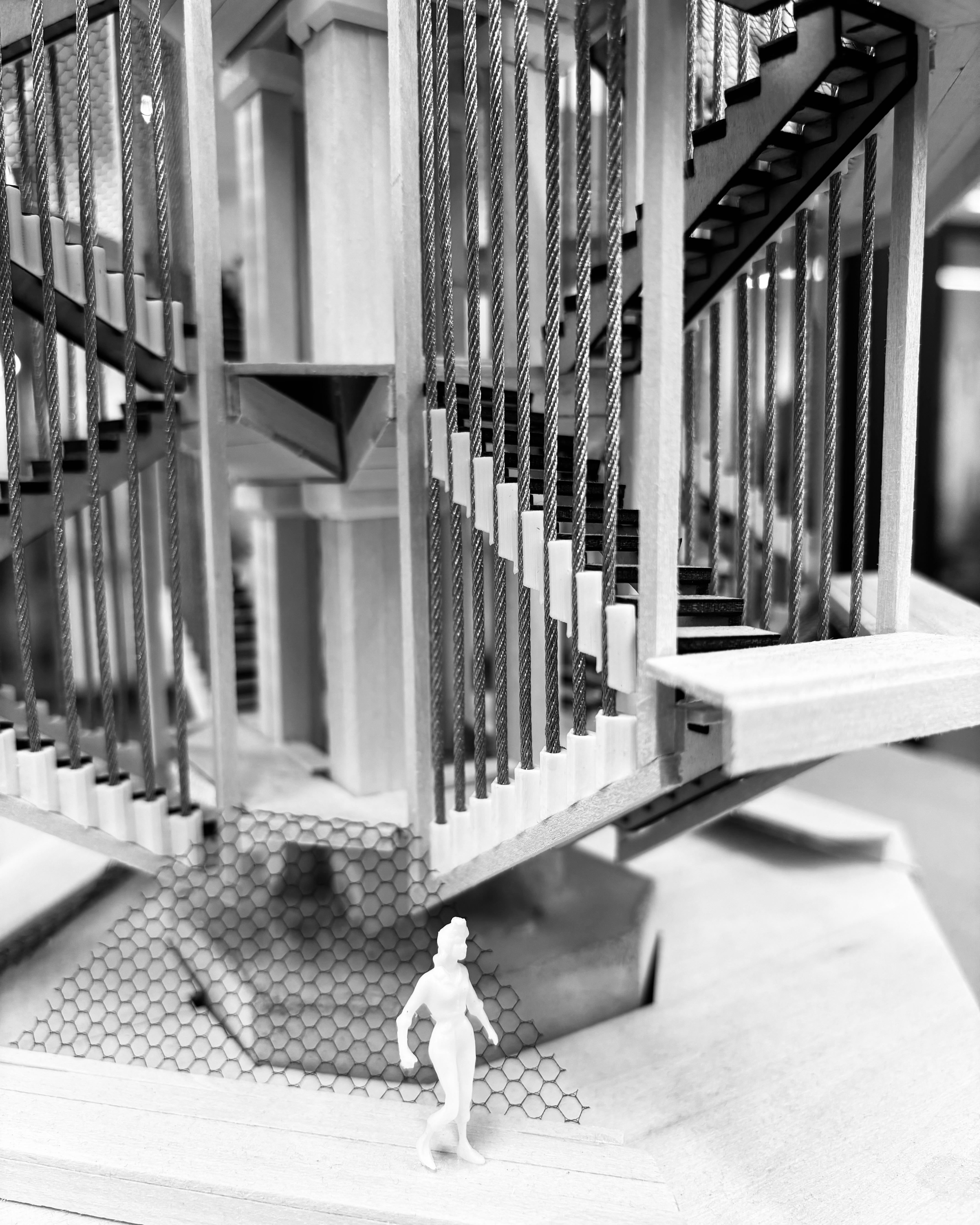 architectural model of stairs