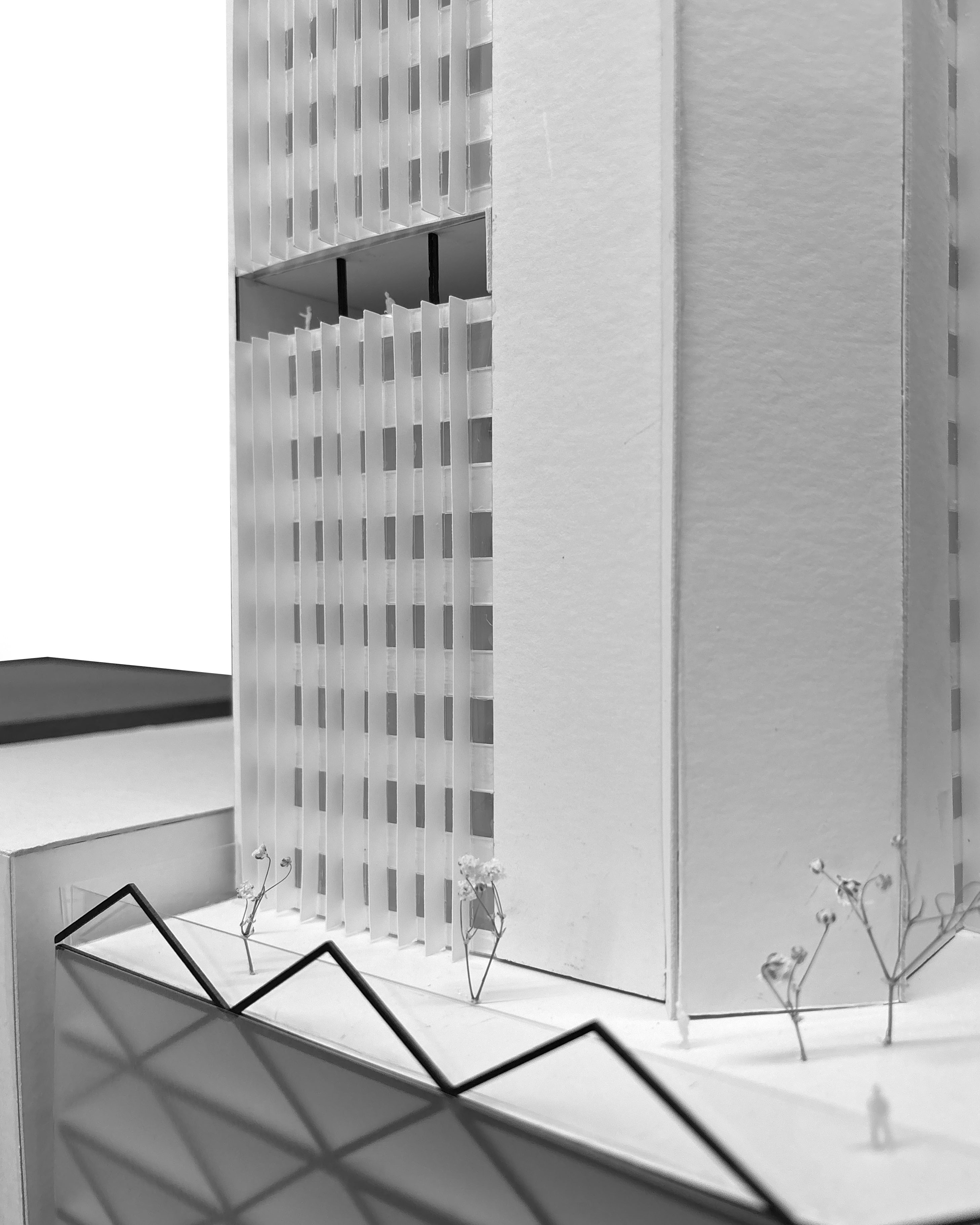 close up image of an architecture model