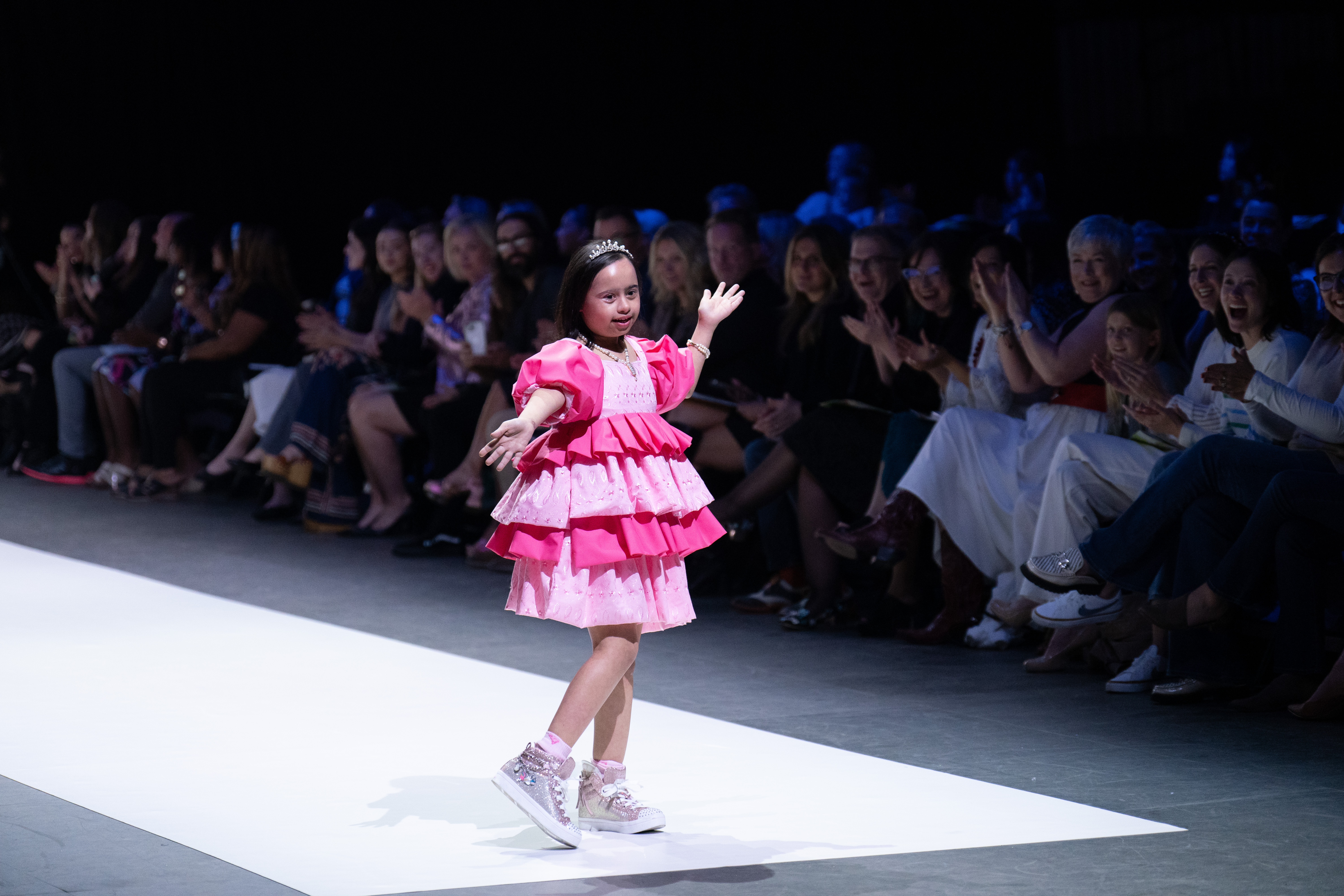 Gigi's Playhouse model on runway