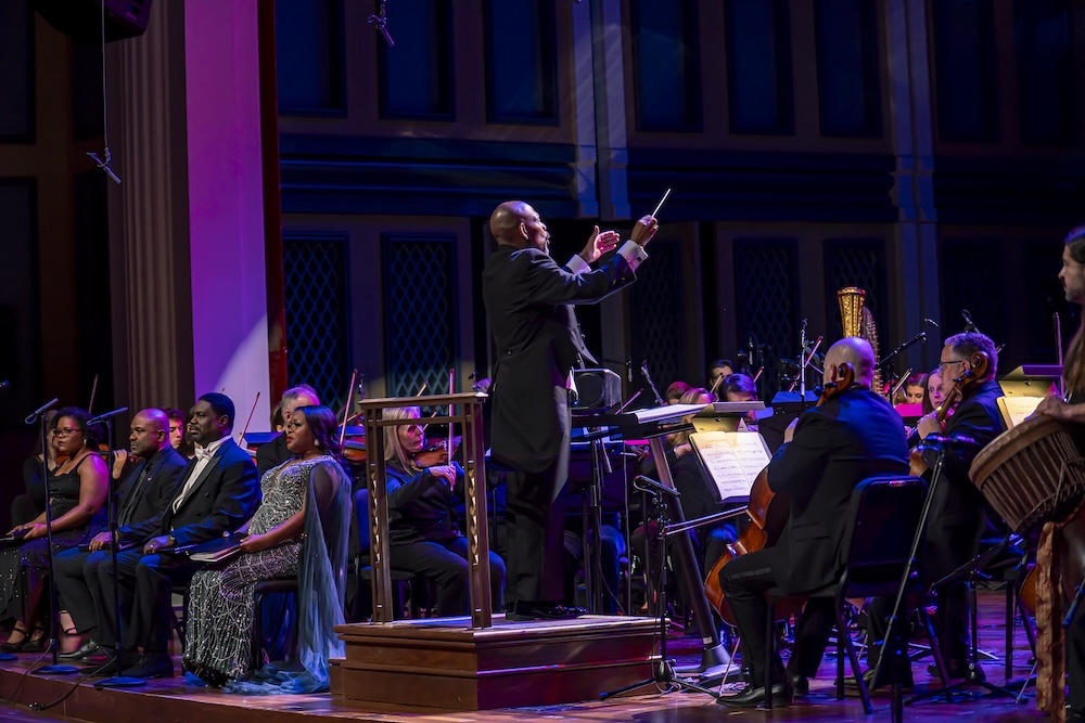 Dr. Ames conducting "Requiem for Colour"