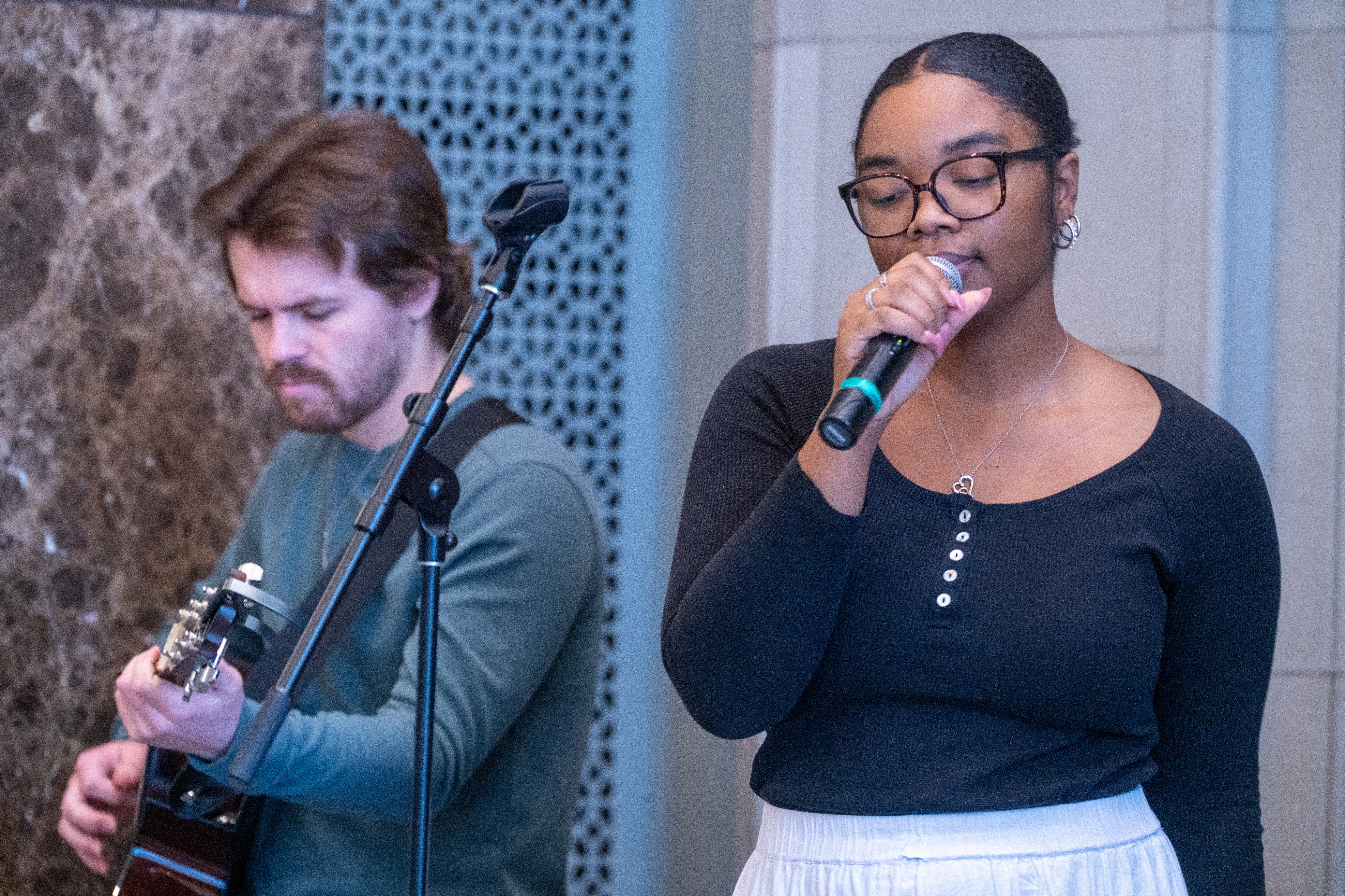 musicians performing in chapel