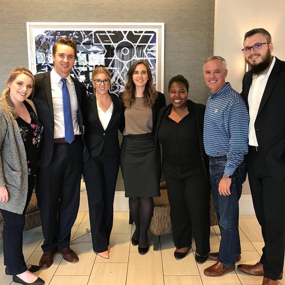 Mock trial students at final tournament