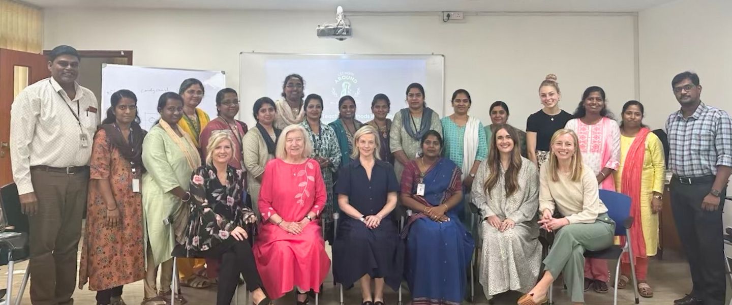 Belmont nursing team with colleagues at Bangalore Baptist Hospital