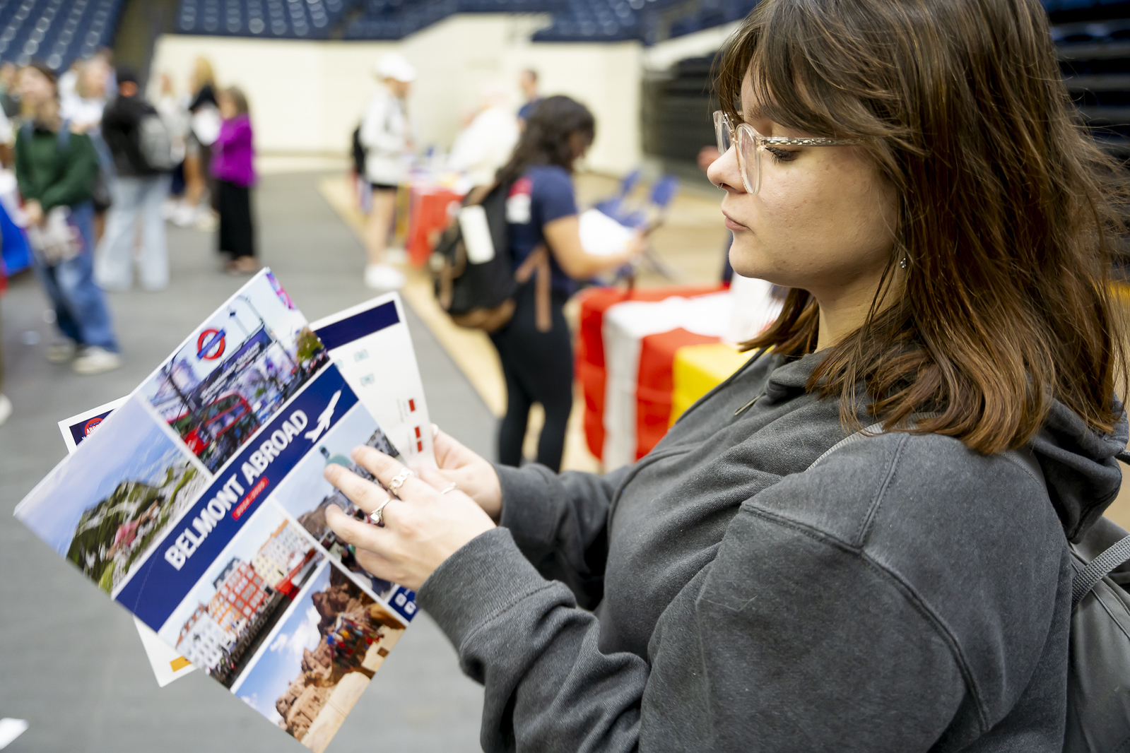 Student at global fair