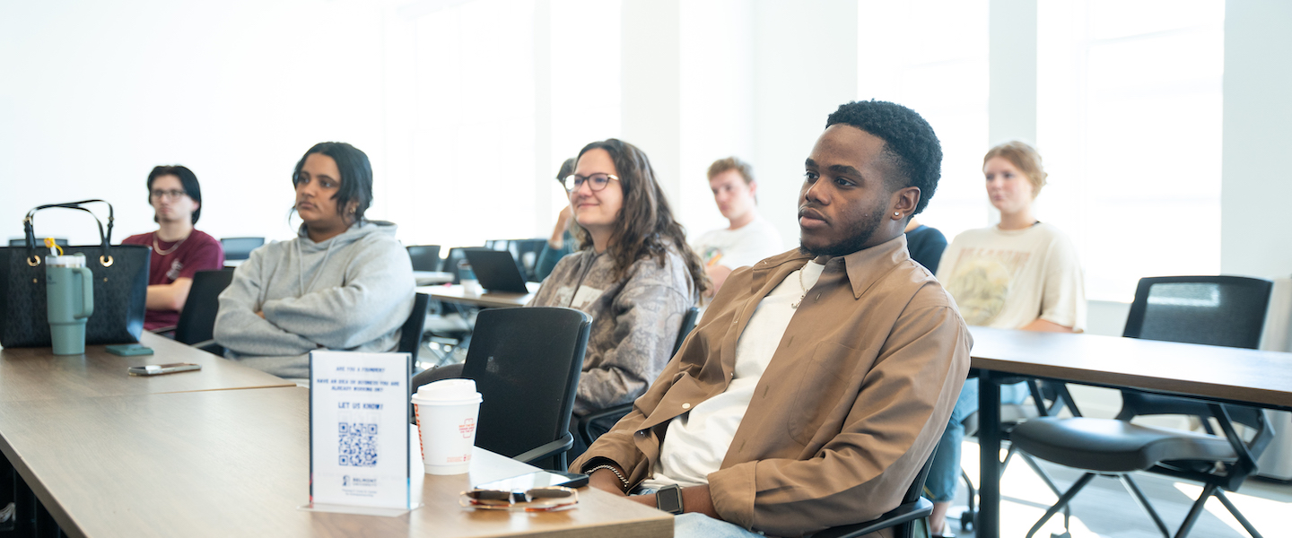 Students sitting at table