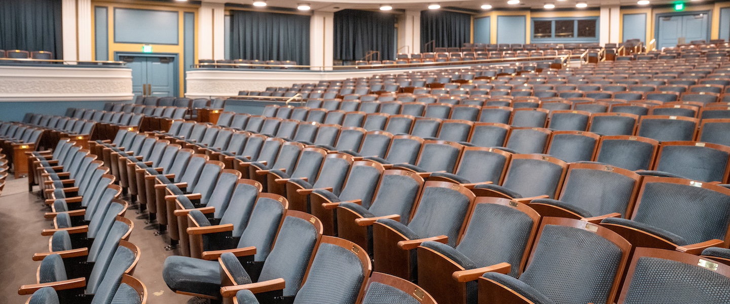 seats in an auditorium