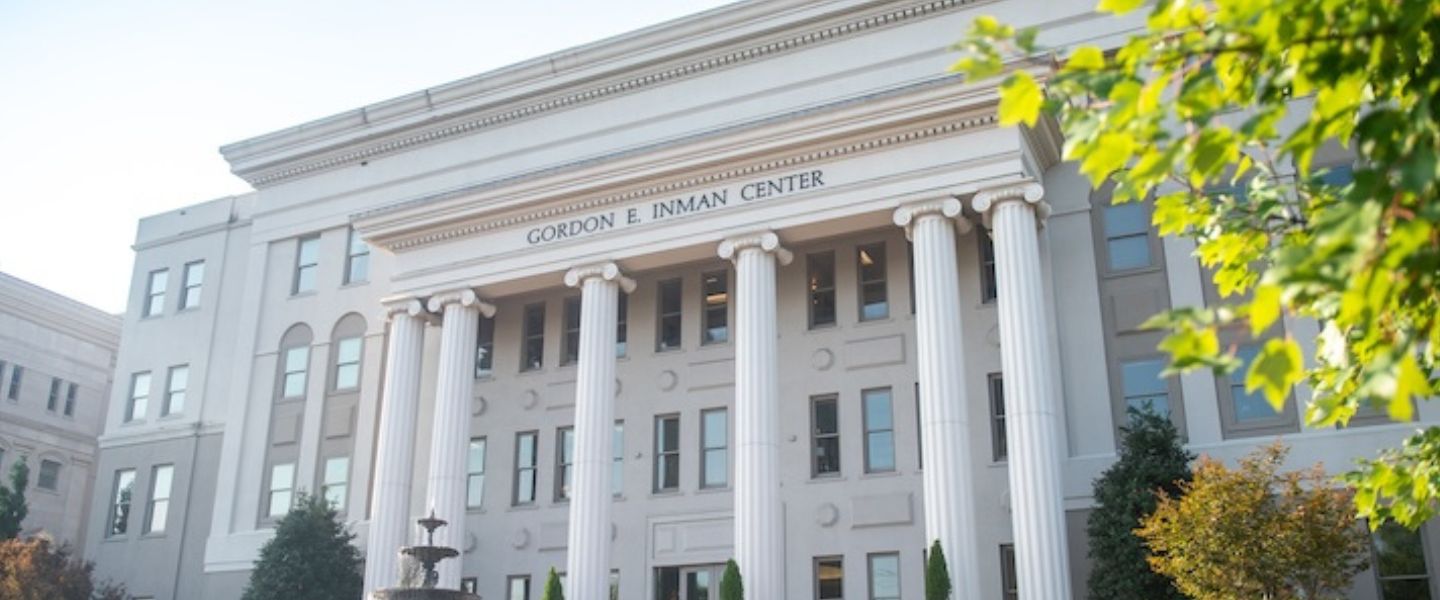 The front of the Gordon E. Inman College of Nursing