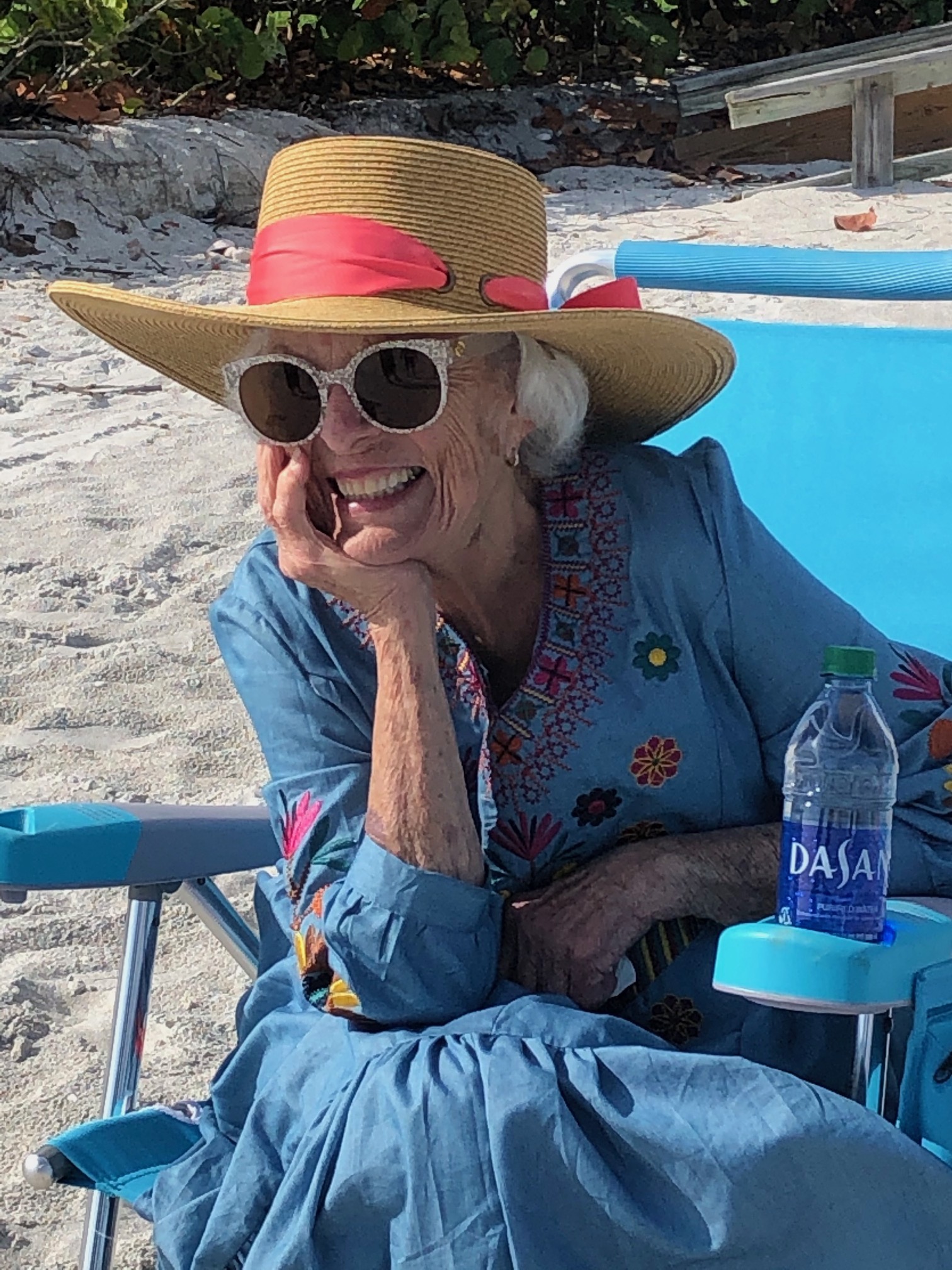Lee Ann Hawkins at the beach