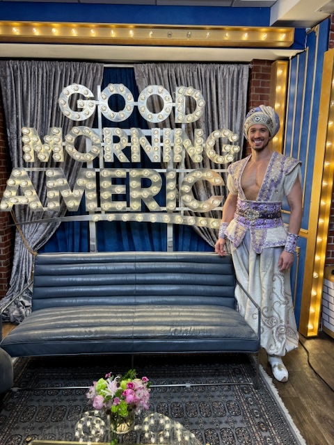 Mathew DeGuzman dressed as Aladdin on Good Morning America