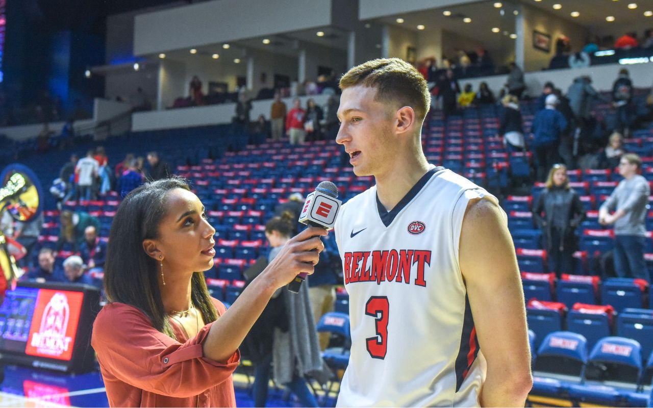 Lawson interviewing NBA first-round pick Dylan Windler