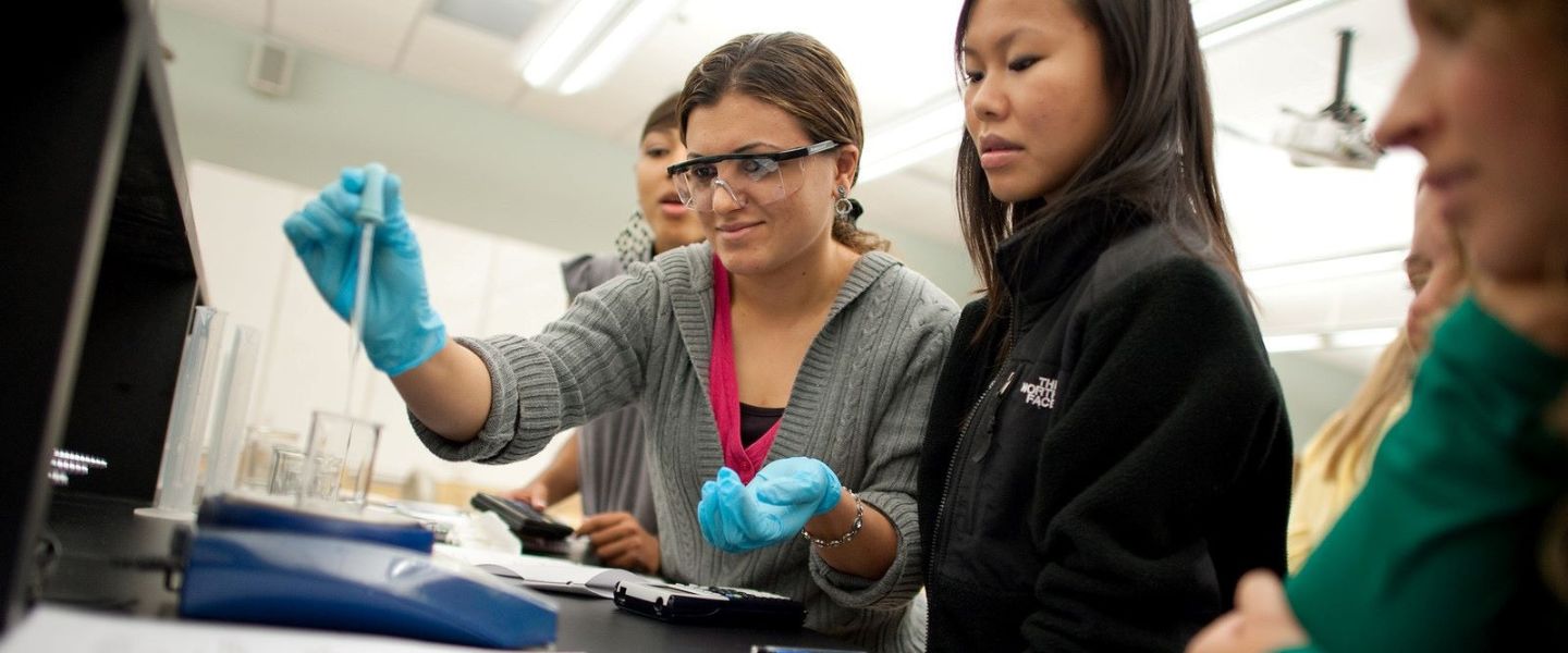 Pharmacy students do an experiment