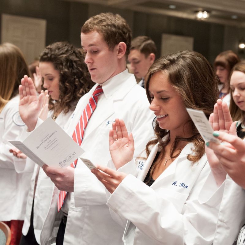 Students take oath at white coat ceremony