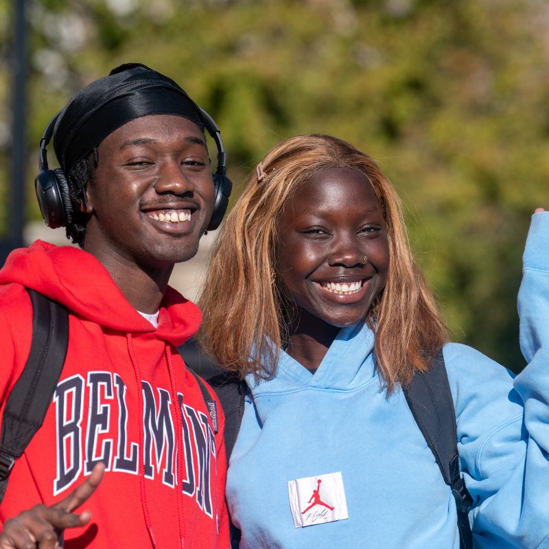 Two Belmont students