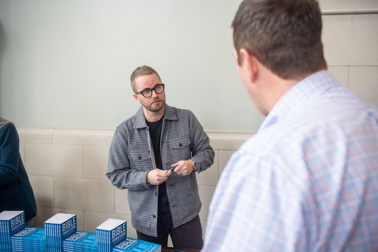 Tim Wildsmith at book signing