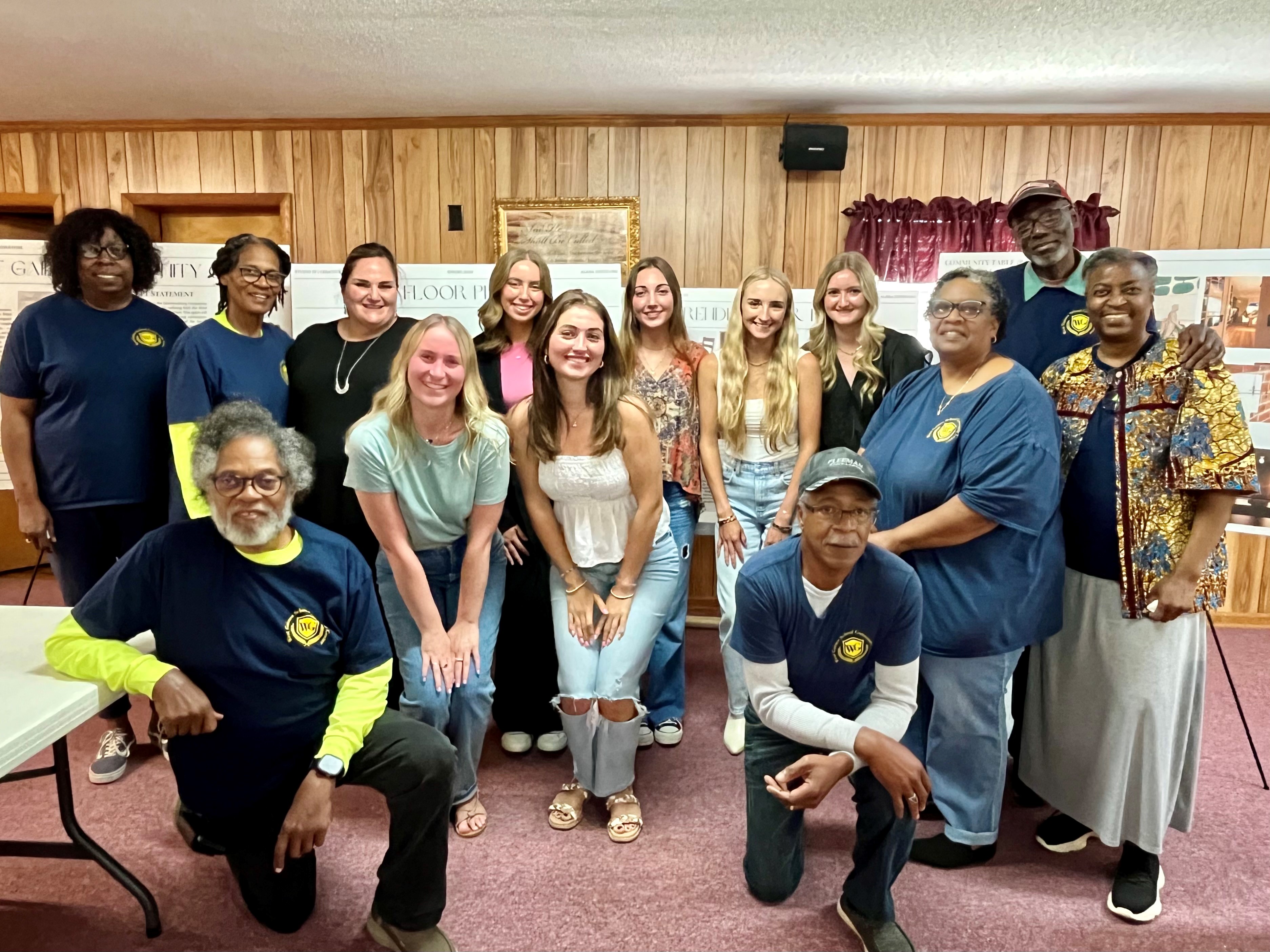 Rebecca Moore's class with the West Gaines community members