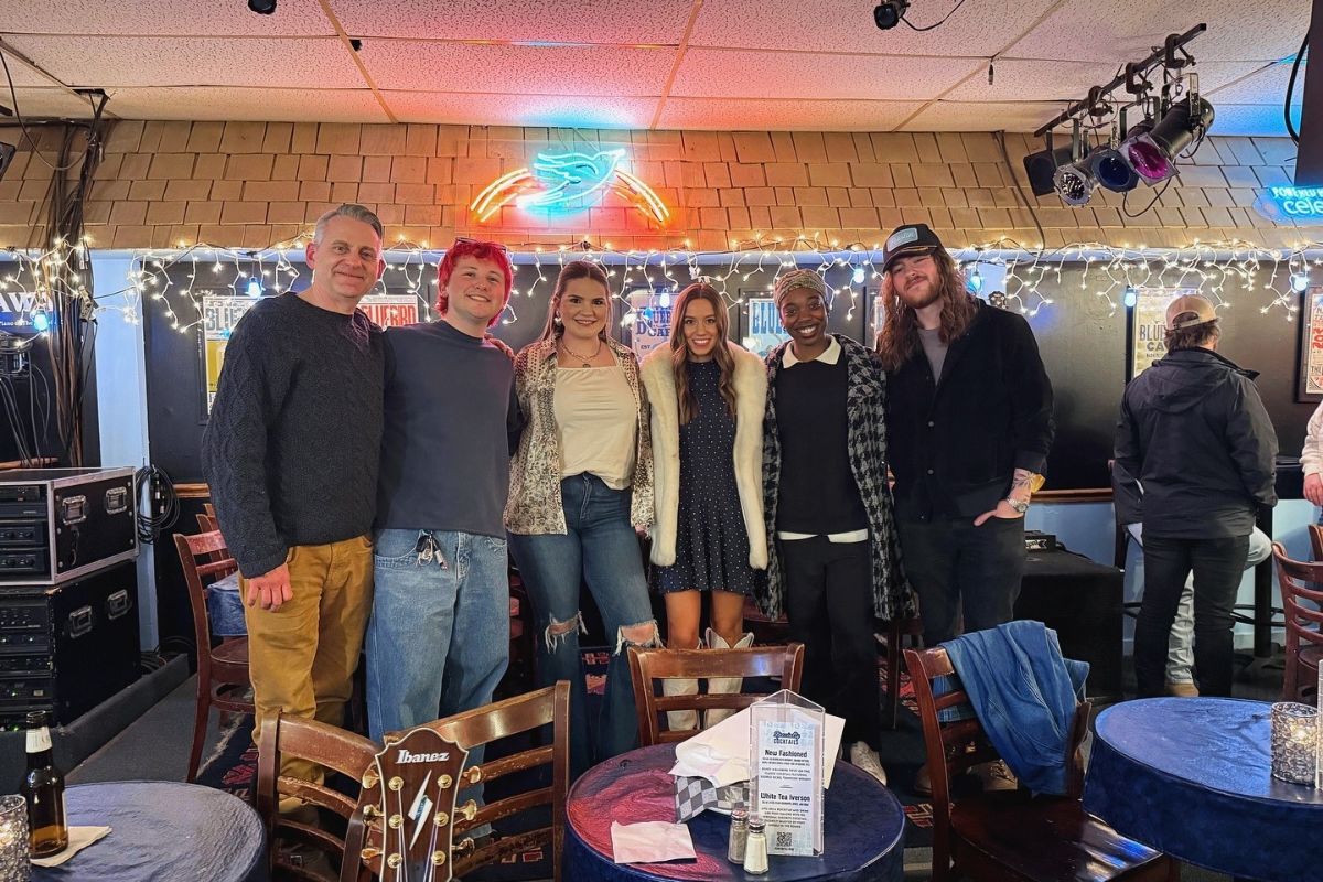 L to R: Drew Miller, Aidan Hearn, Ryann Elise, Macy Dot, Esme Okai-Tette and Cooper Alber