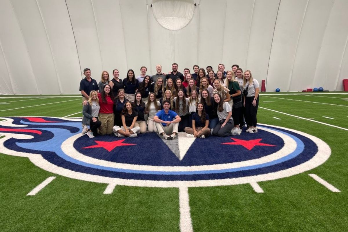 Belmont DTP class at the Tennessee Titans practice facility