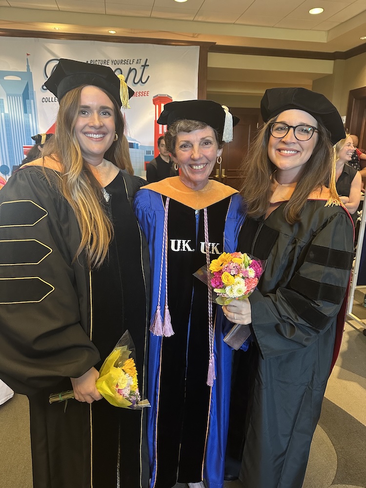 Dambrino with nursing colleagues