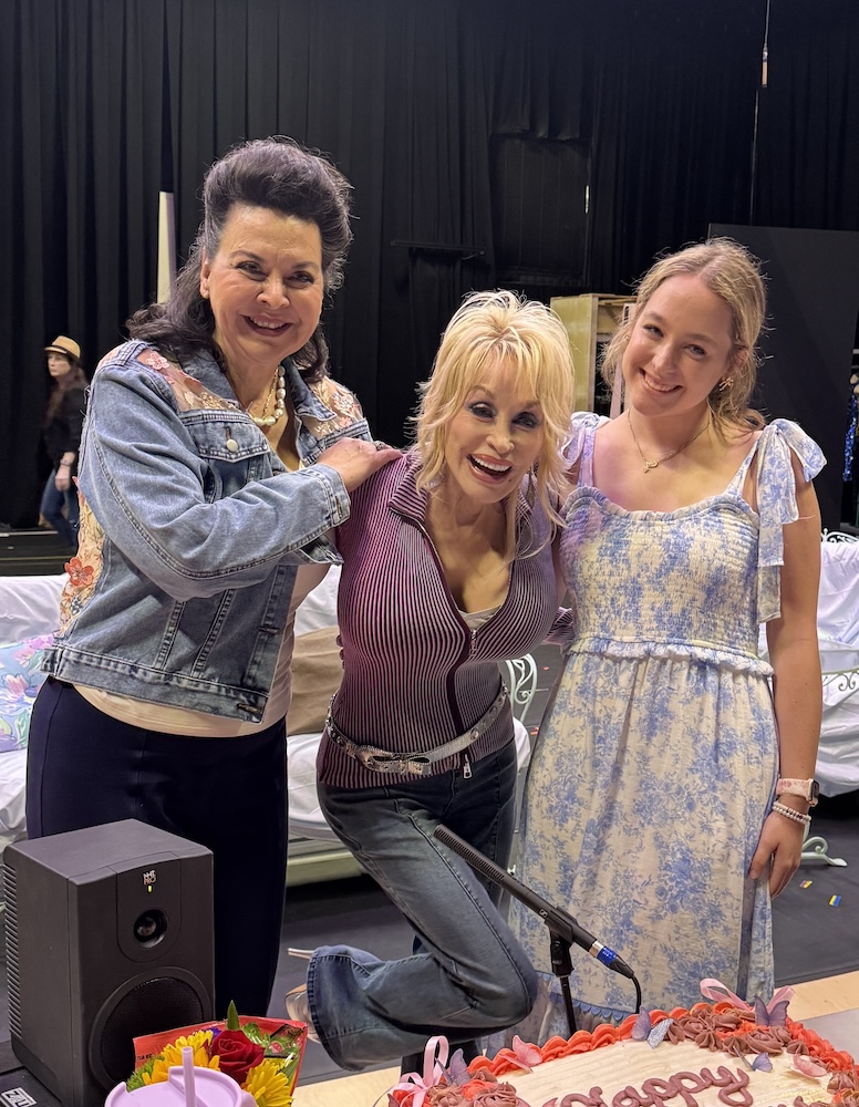 Ellie and another person with Dolly Parton
