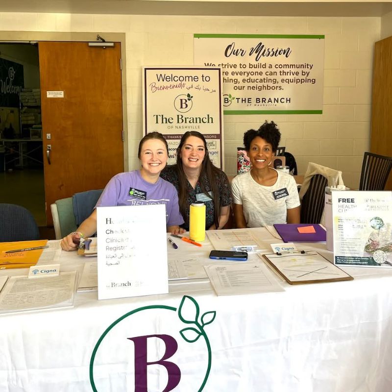 Whitney DuPree with students at The Branch