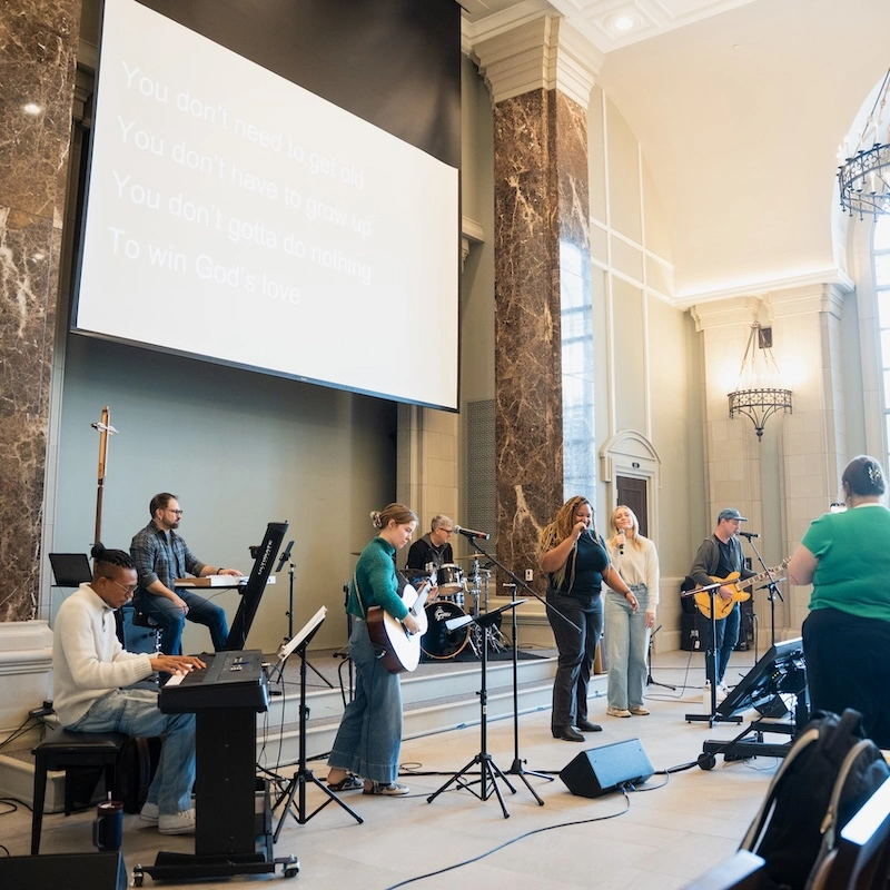 chapel service featuring songs from In Every Generation