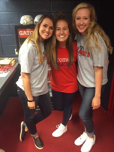 Lauren and two teammates