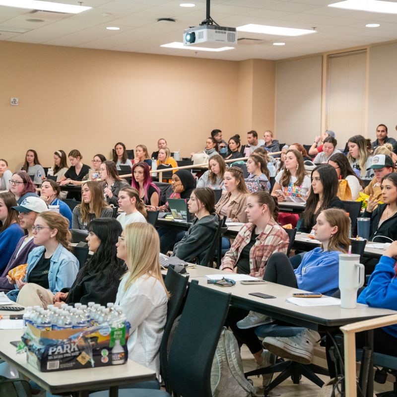 Occupational therapy students in class