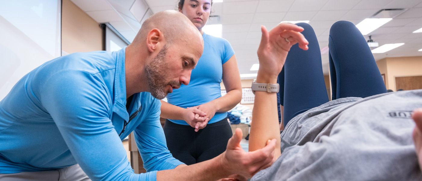 Physical therapy residency students learn during class