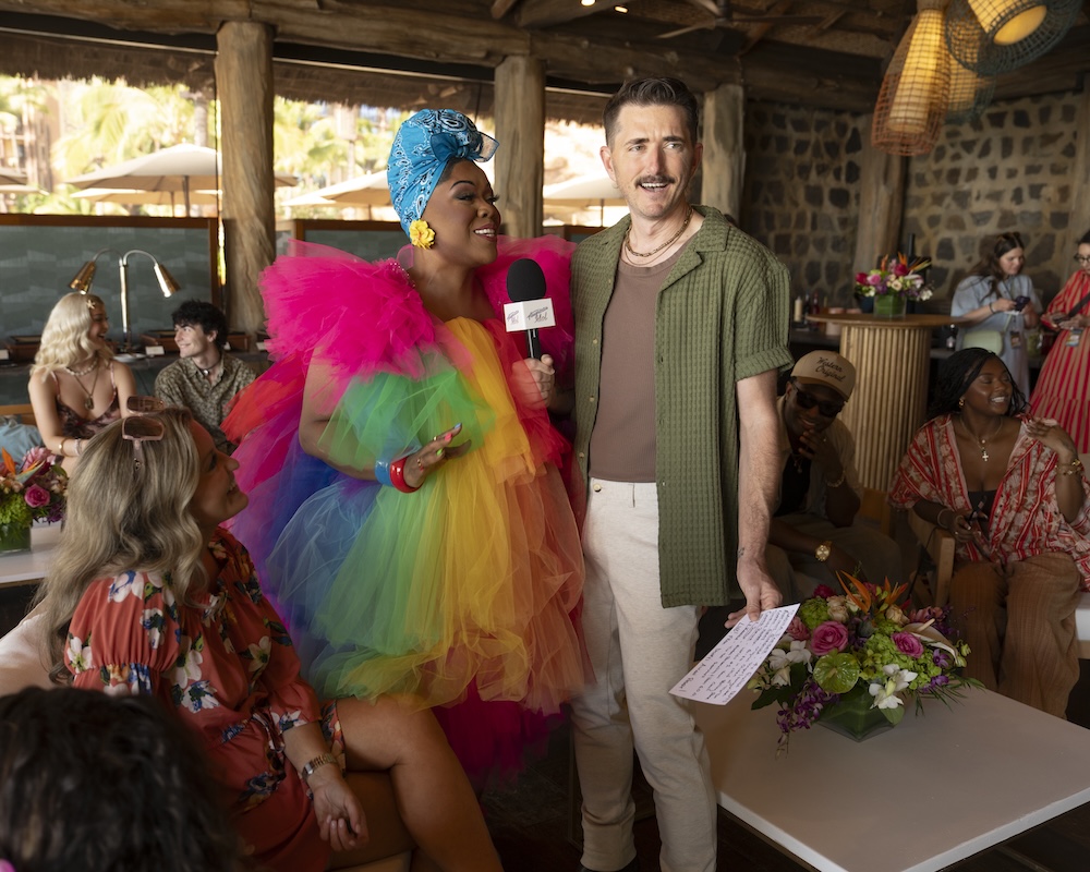 Adam hosting TikTok Live At Season 9 Watch Party with Cheryl Porter