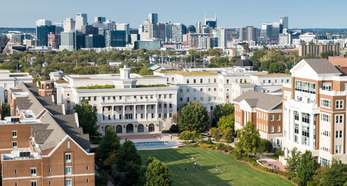 Campus and Nashville skyline