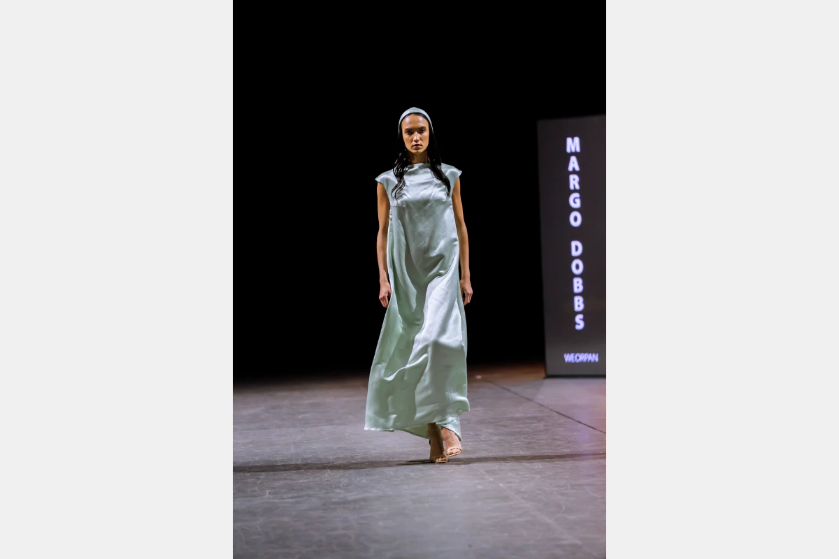 Model walks in show