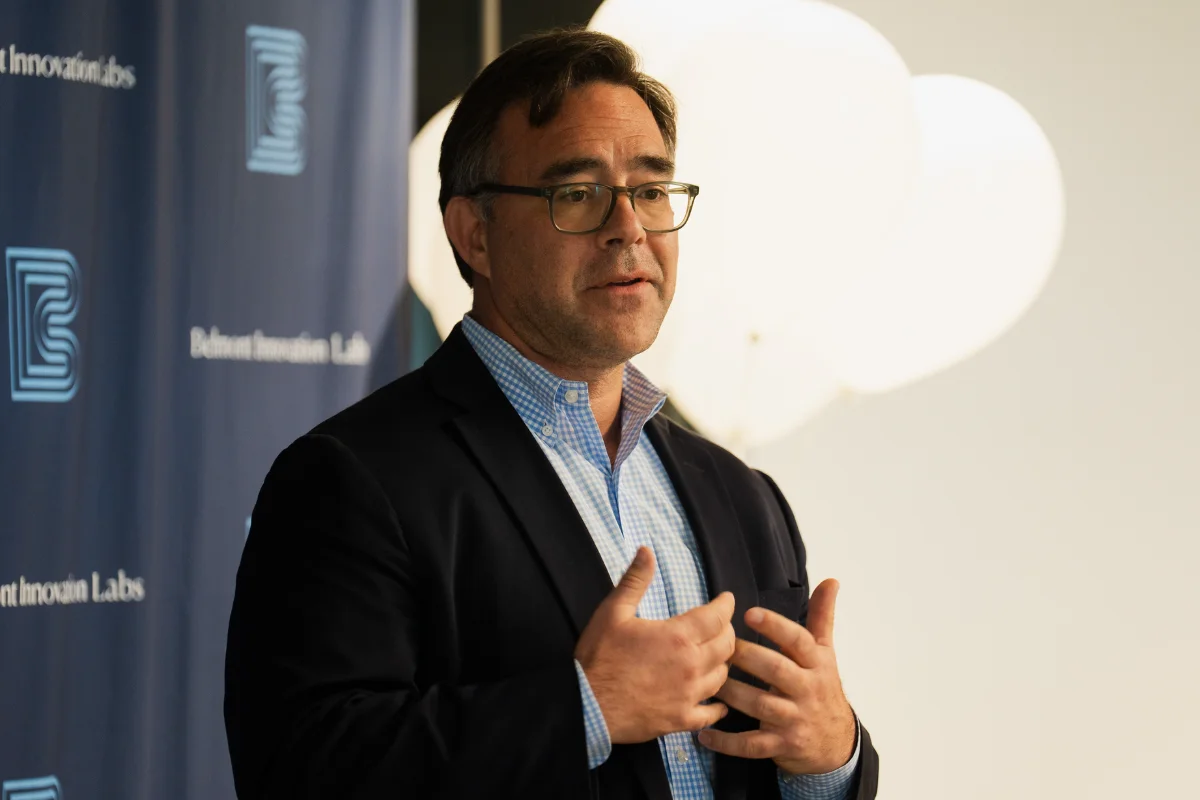 Josh Yates gives remarks