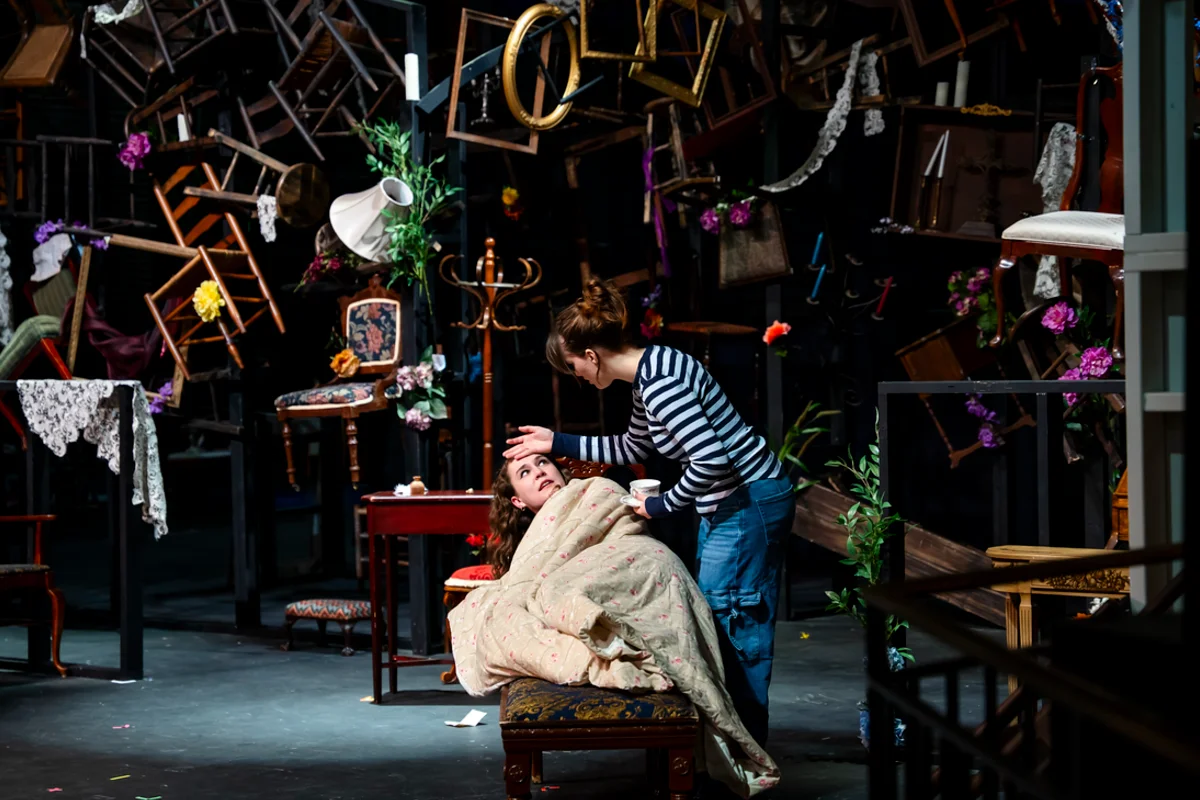 a rehearsal for the production