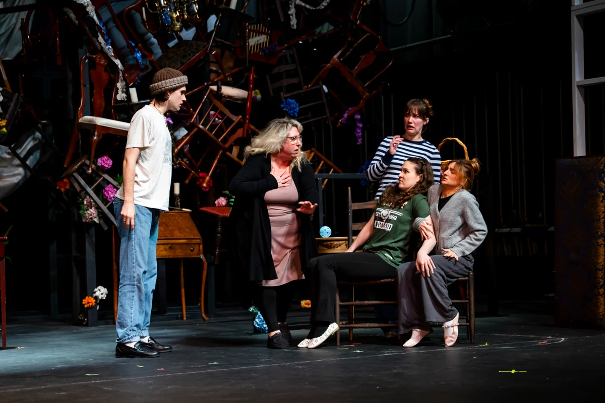 a rehearsal for the production