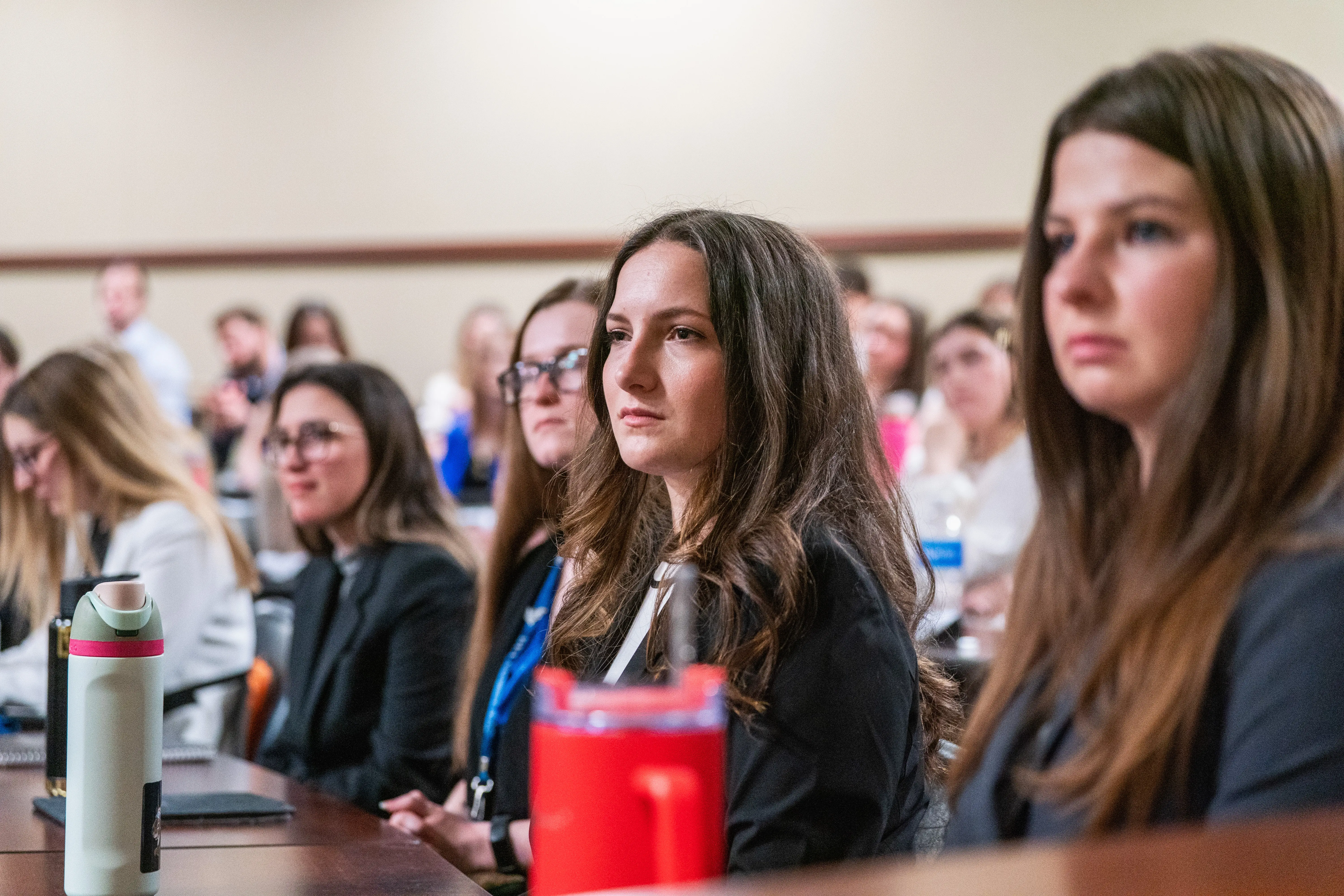 Law students in a classroom