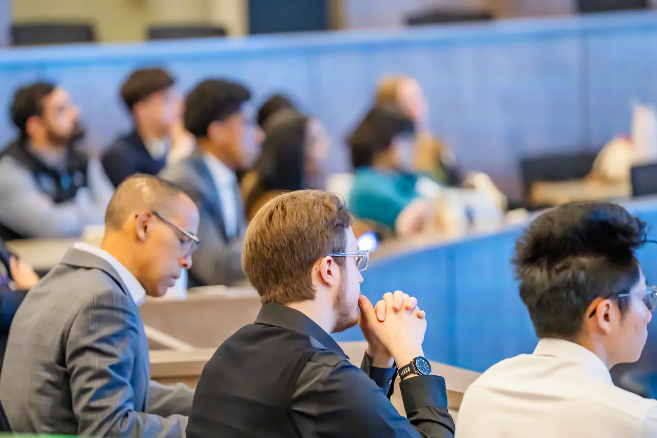 Students listen to guest speakers