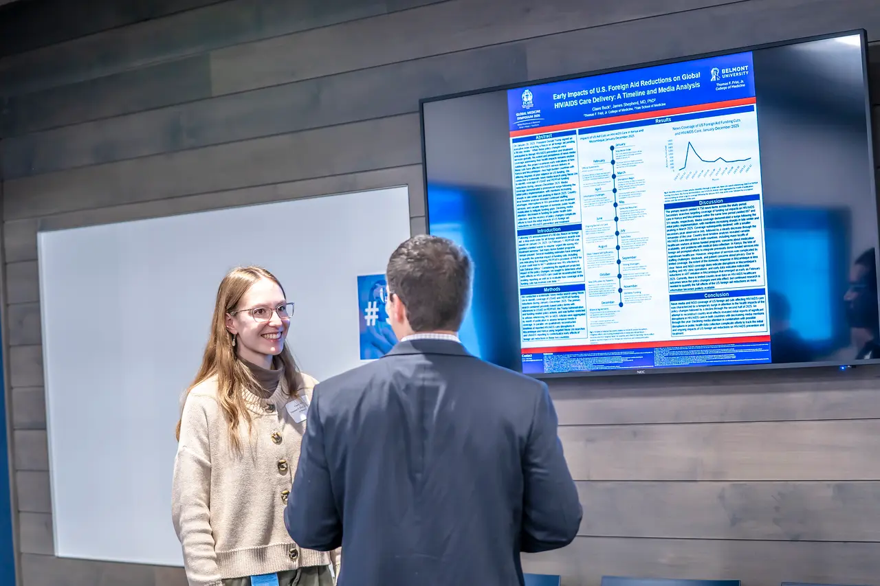 Claire Buck presents poster presentation 